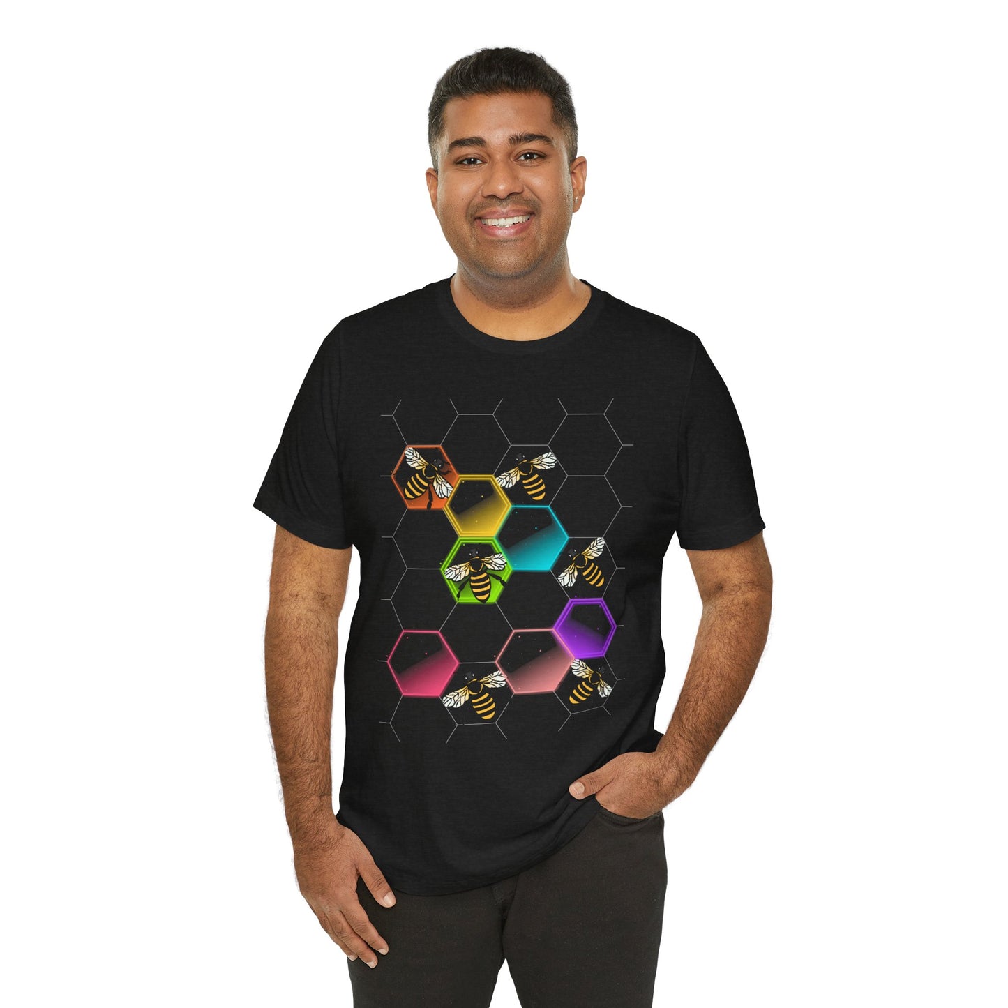 Disco Bees Unisex Jersey Short Sleeve Tee