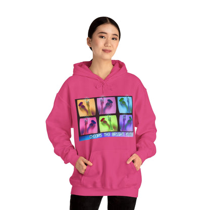 Ch33r5 Th3 8r1ght futur3" Unisex Heavy Blend™ Hooded Sweatshirt