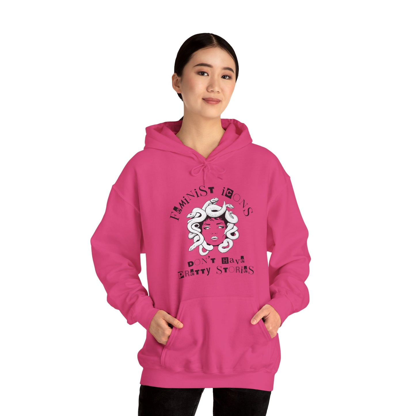 Feminist Icons Don't Have Pretty Stories Unisex Heavy Blend™ Hooded Sweatshirt