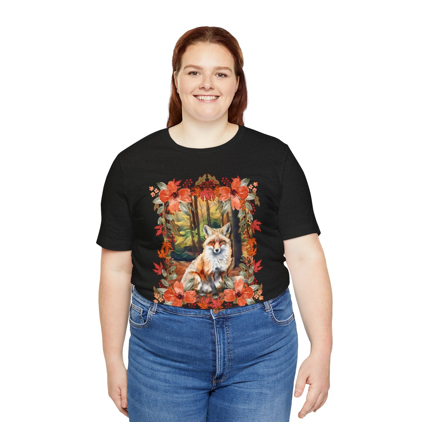 Autumn Fox Unisex Jersey Short Sleeve Tee