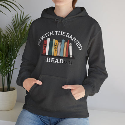 I'm With The Banned - fREADom Unisex Heavy Blend™ Hooded Sweatshirt