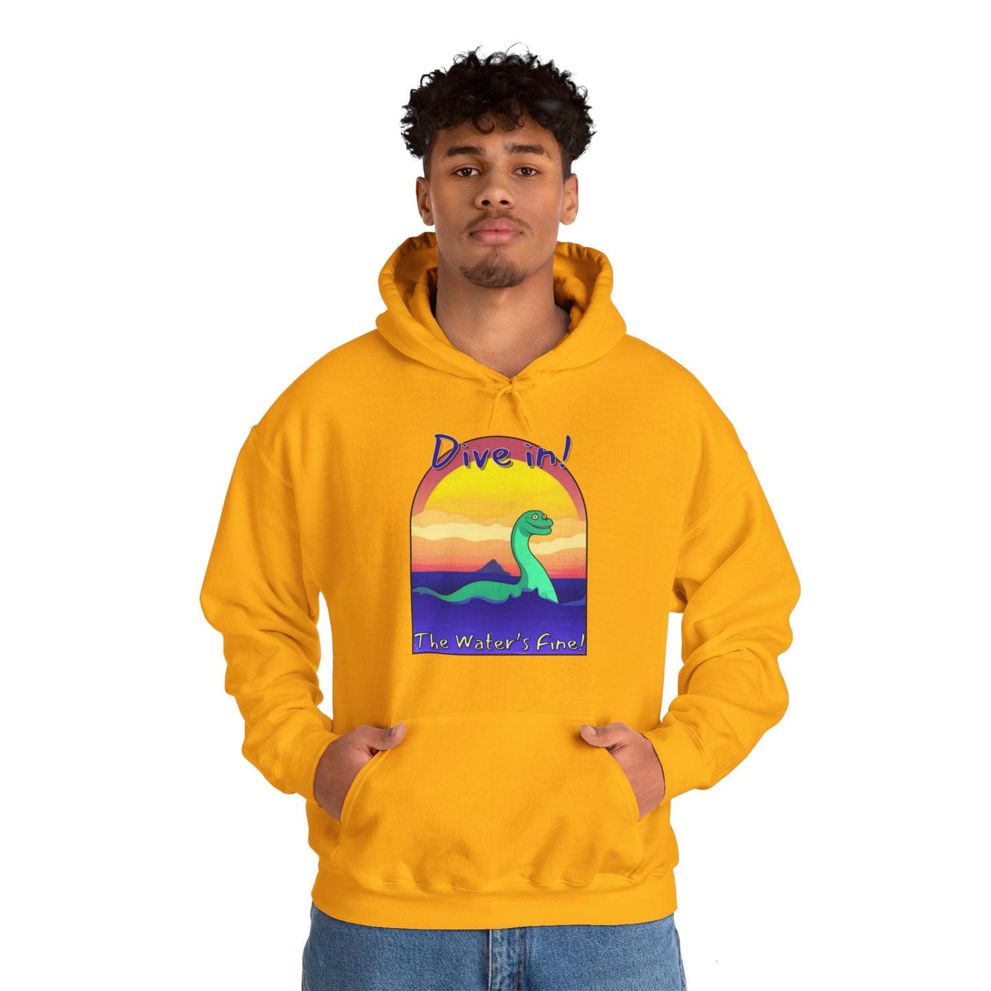 Dive In! Unisex Heavy Blend™ Hooded Sweatshirt