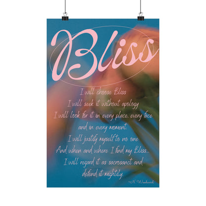 Bliss Matte Vertical Posters