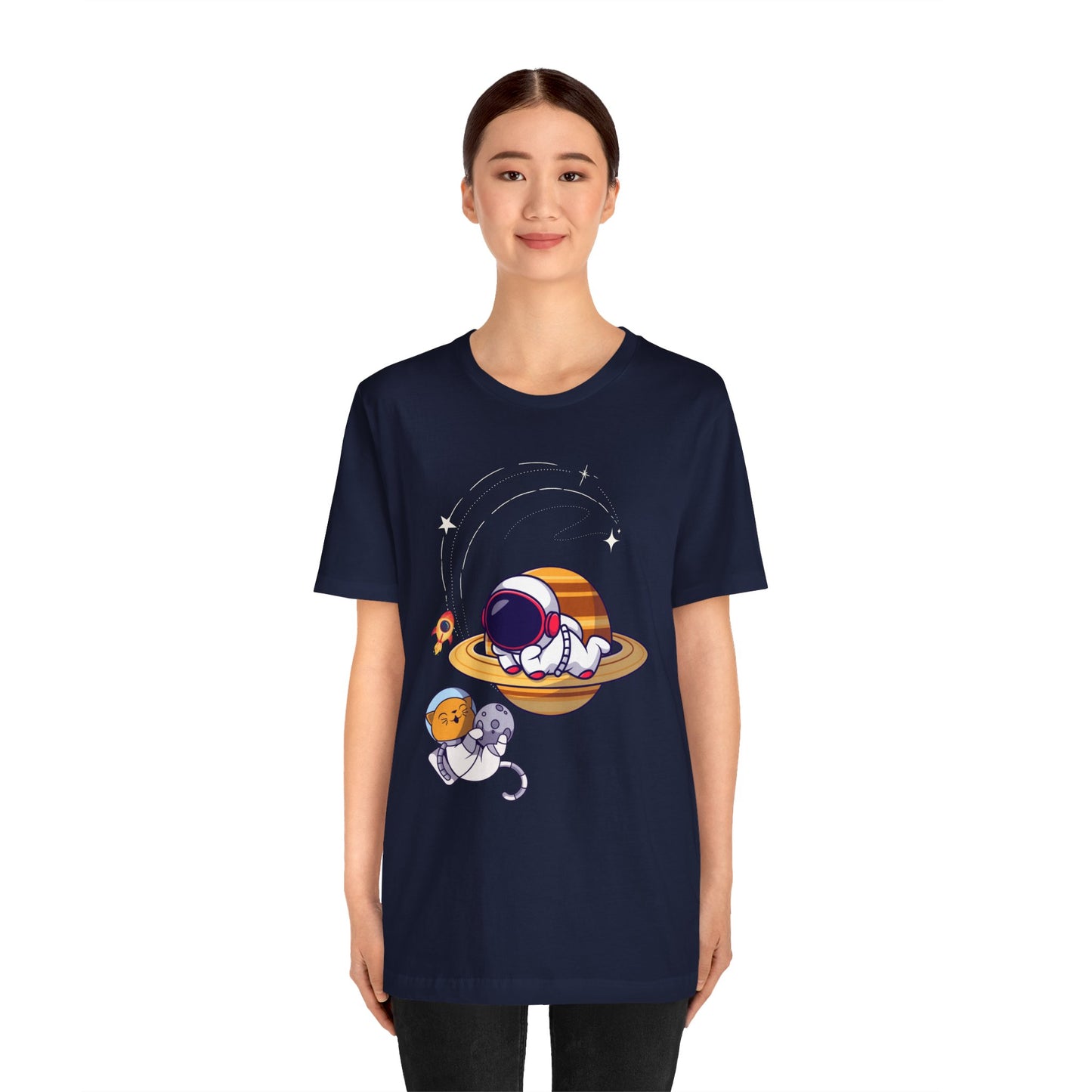 Astro Kitty Unisex Jersey Short Sleeve Tee