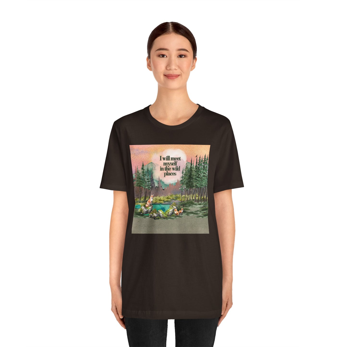 I Will Meet Myself In The Wild Places - Color Unisex Jersey Short Sleeve Tee