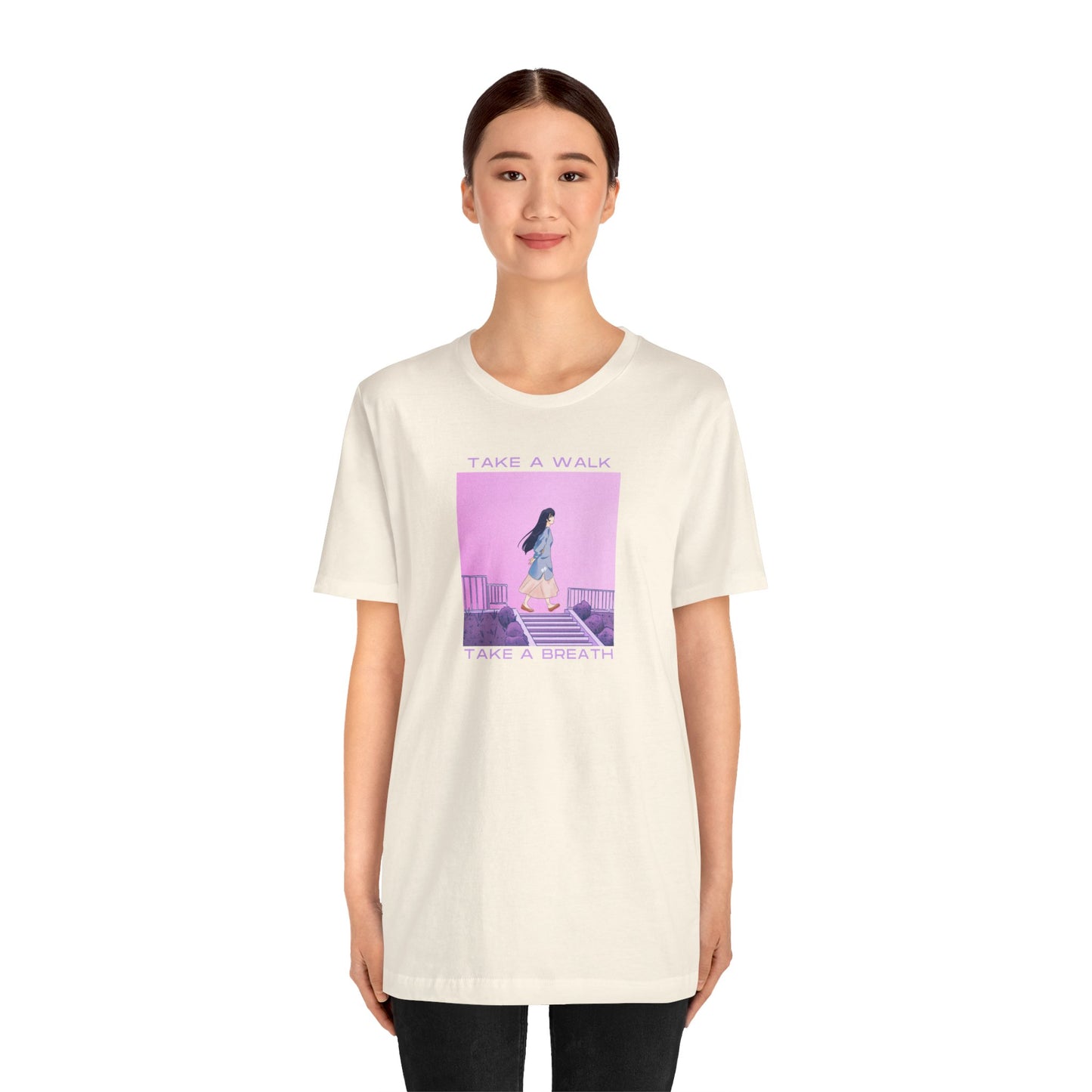 Take a Walk, Take a Breath Unisex Jersey Short Sleeve Tee