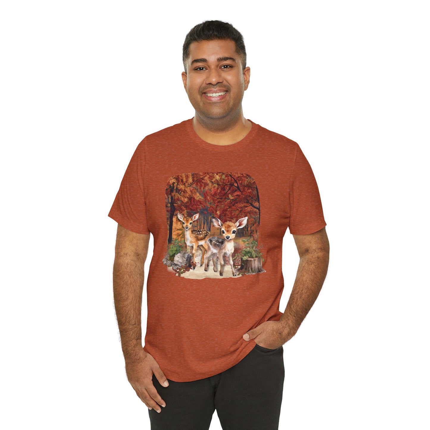 Autumn Fawns Unisex Jersey Short Sleeve Tee