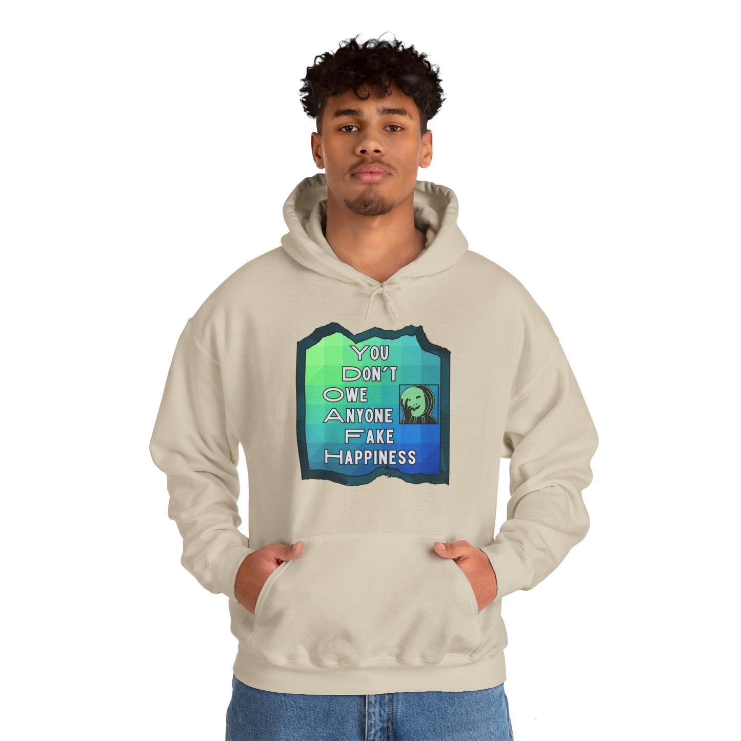 Fake Happiness Unisex Heavy Blend™ Hooded Sweatshirt