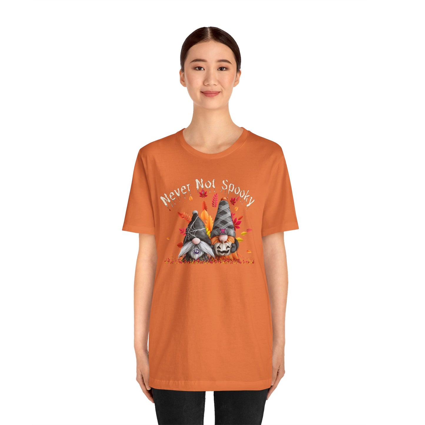 Never Not Spooky Gnomes Unisex Jersey Short Sleeve Tee