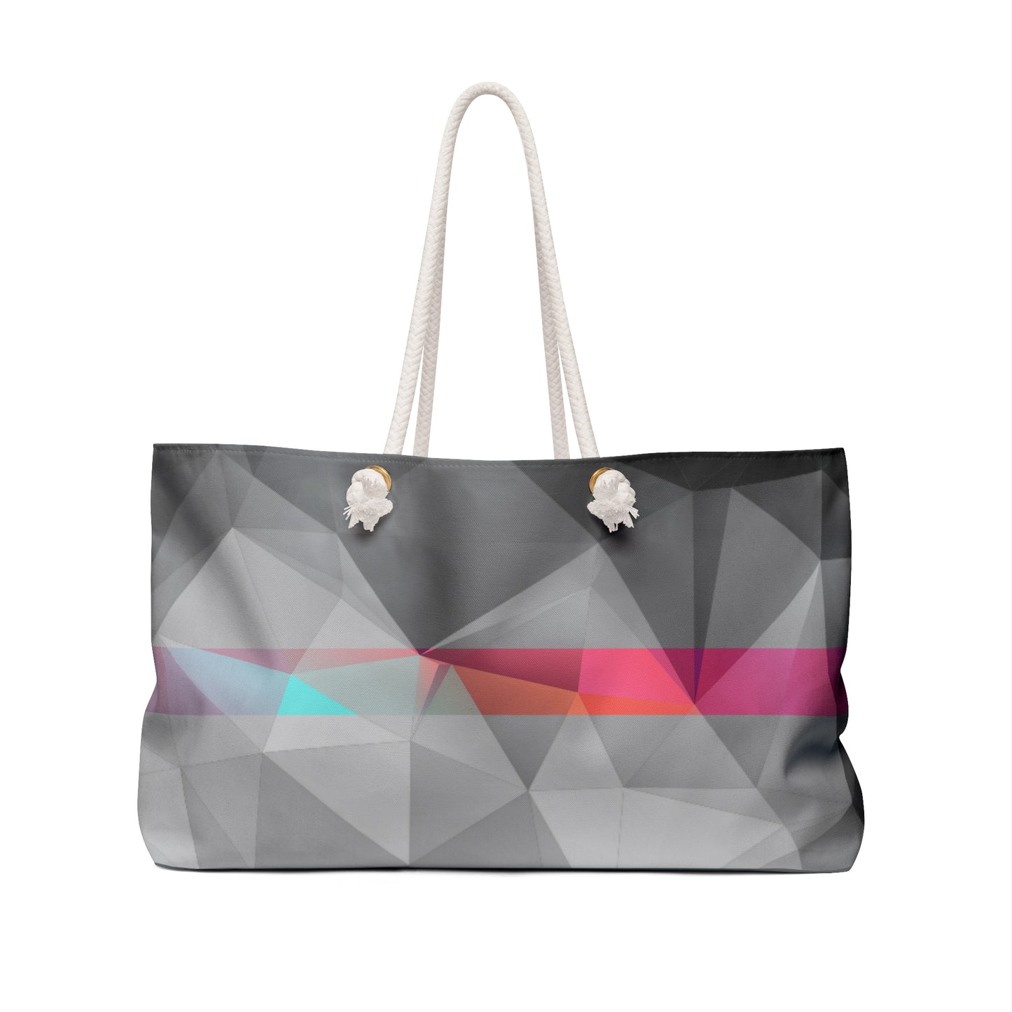 Polygon Contrast Weekender Bag