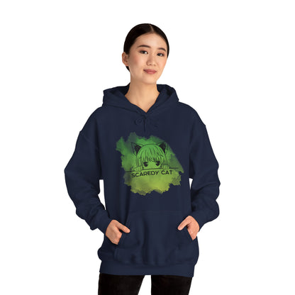 Anime Scaredy Cat Unisex Heavy Blend™ Hooded Sweatshirt