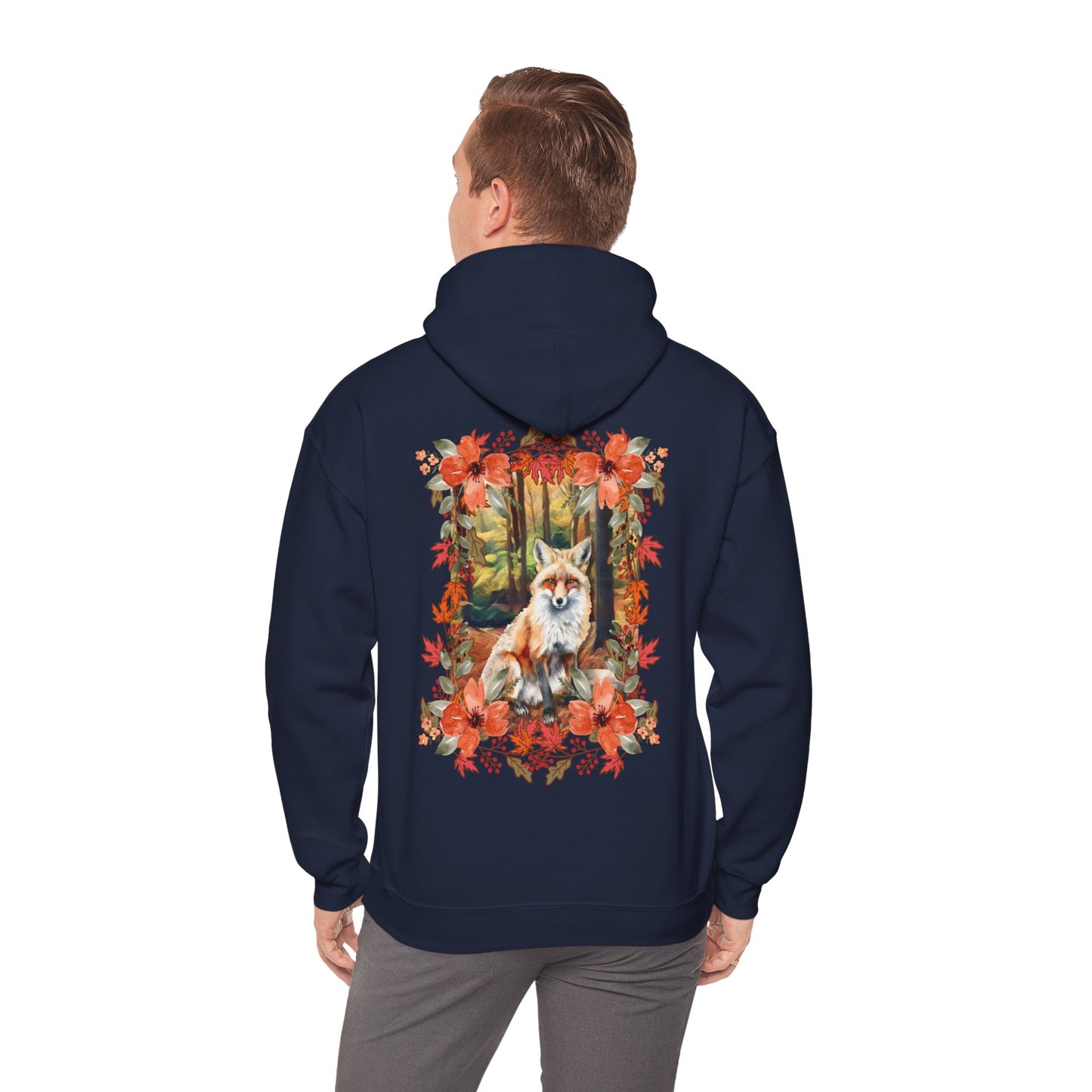 F is for Fall, F is for Fox  Unisex Heavy Blend™ Hooded Sweatshirt