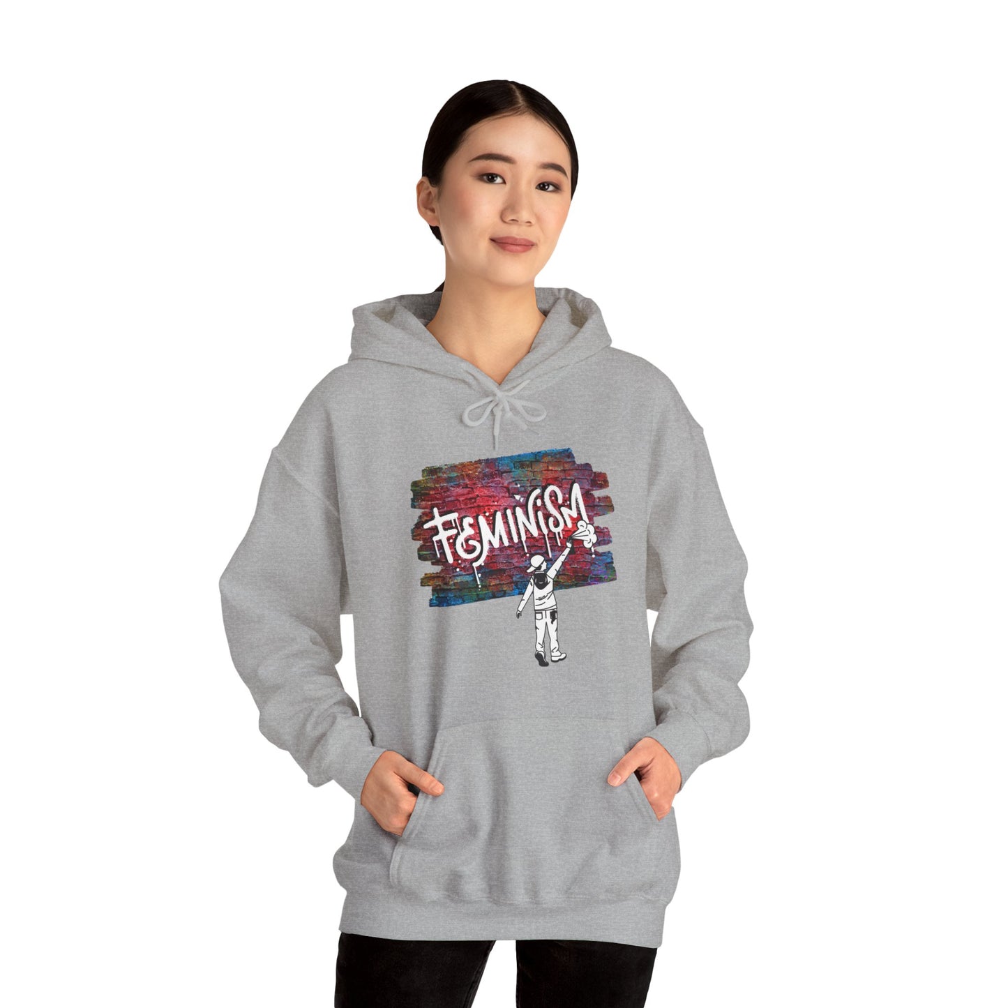 Street Art Feminism Unisex Heavy Blend™ Hooded Sweatshirt