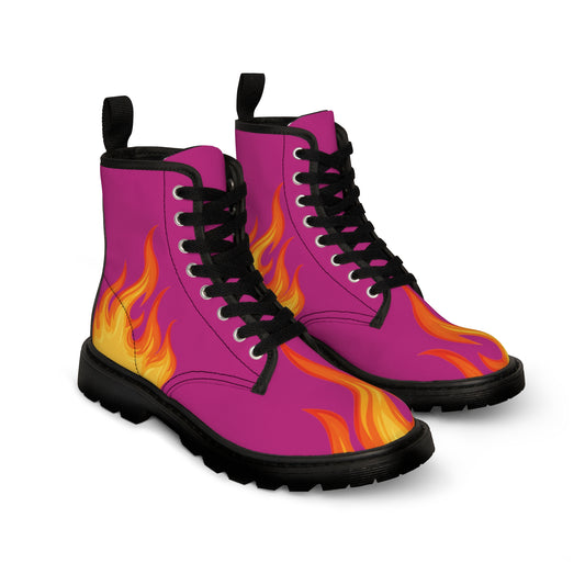 Fire Walk With Me Women's Canvas Boots