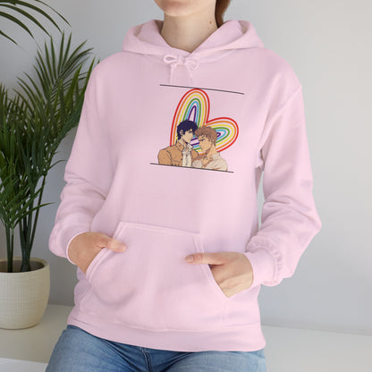 Anime Boy Love Pride Unisex Heavy Blend™ Hooded Sweatshirt