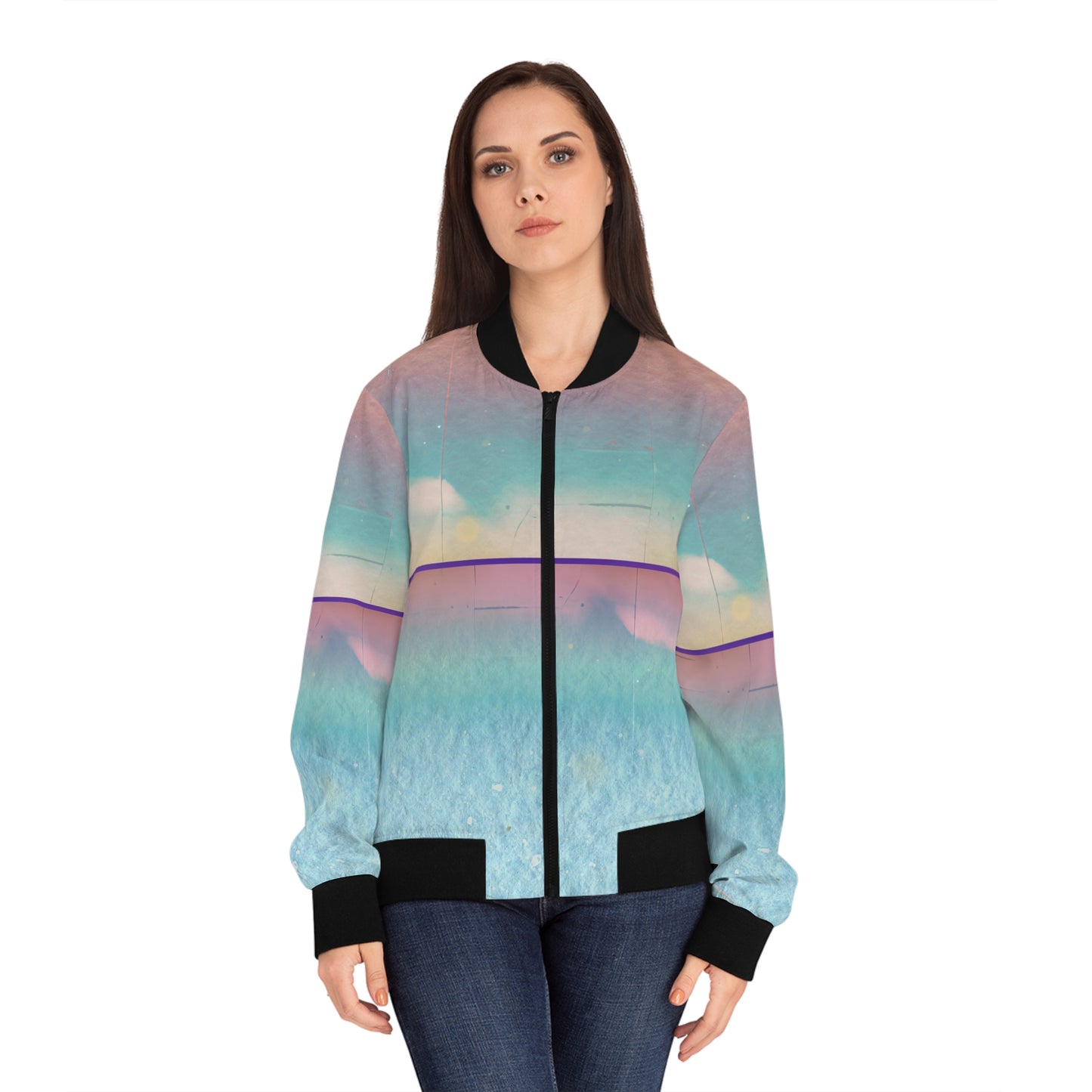 Sunrise 2 Women's Bomber Jacket (AOP)