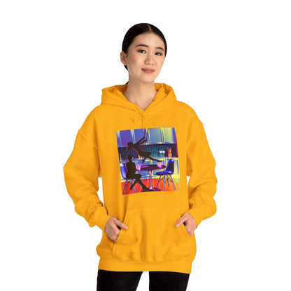 Sythwave A Coffee & A Swing Unisex Heavy Blend™ Hooded Sweatshirt