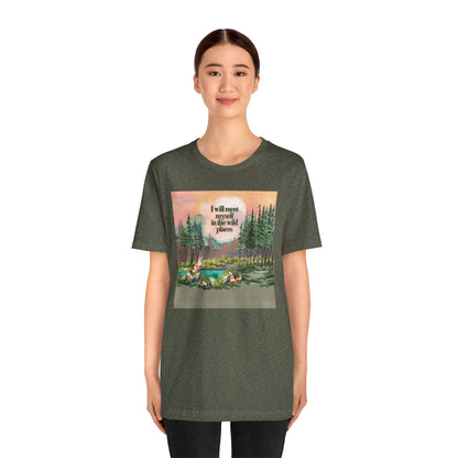 I Will Meet Myself In The Wild Places - Color Unisex Jersey Short Sleeve Tee