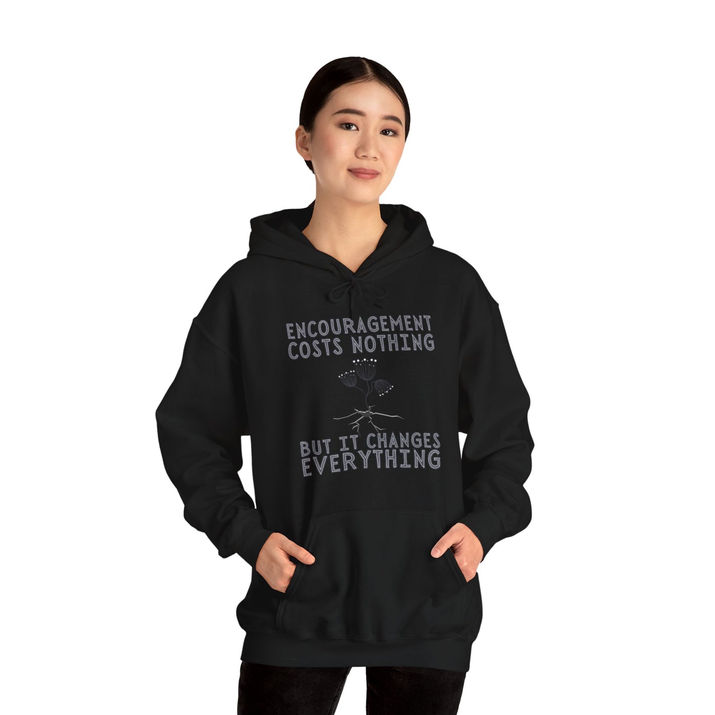 Encouragement Costs Nothing, But It Changes Everything Unisex Heavy Blend™ Hooded Sweatshirt