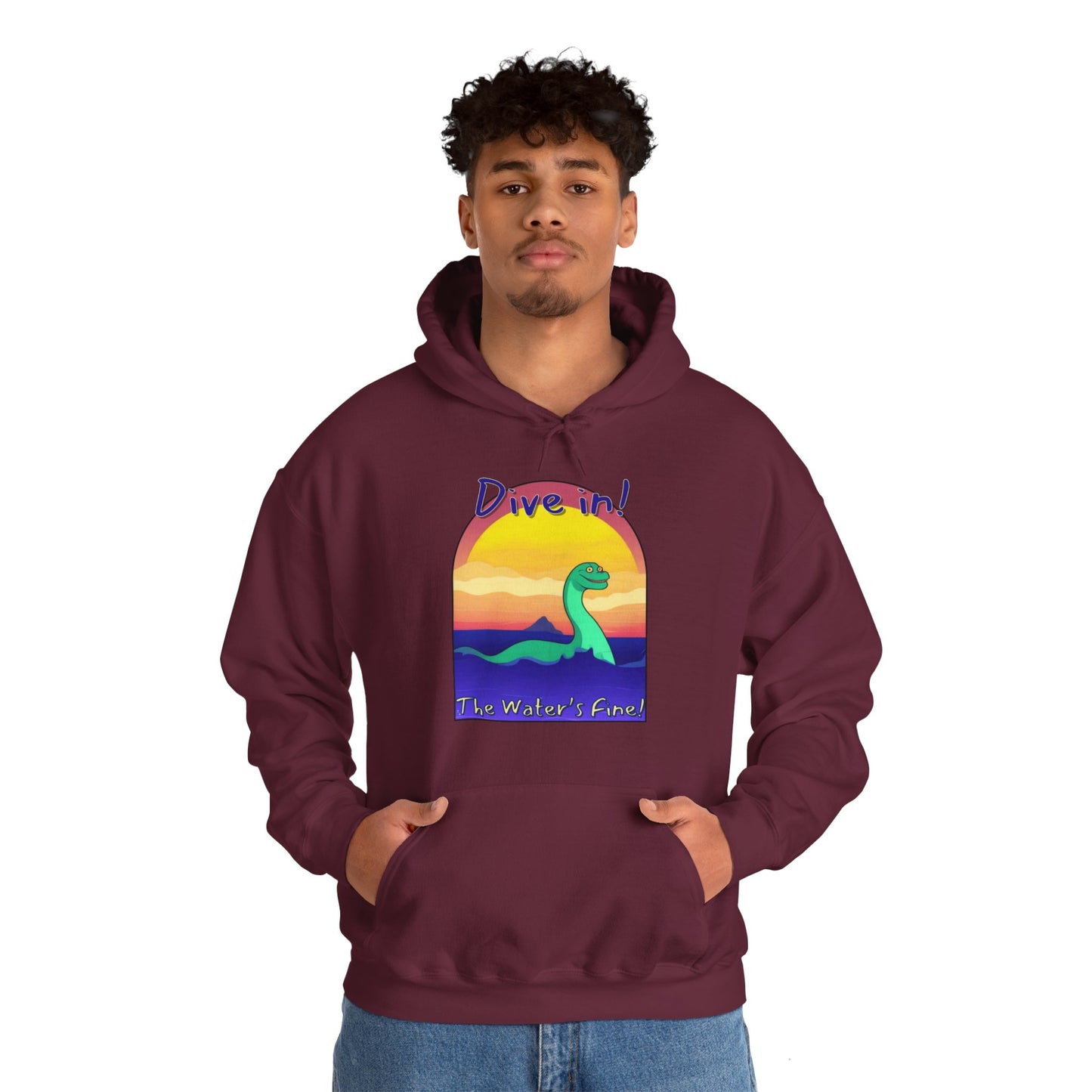 Dive In! Unisex Heavy Blend™ Hooded Sweatshirt