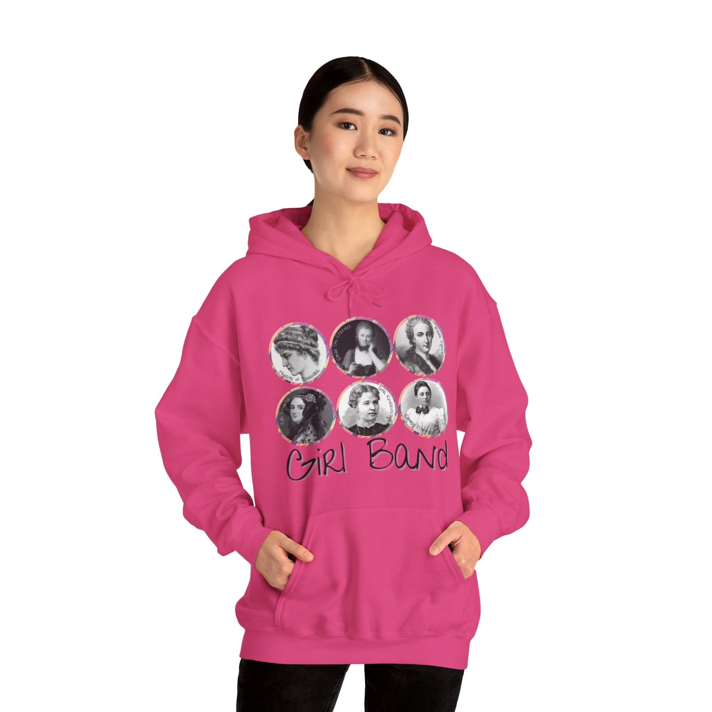 Girl Band - Famous Female Scientists Unisex Heavy Blend™ Hooded Sweatshirt