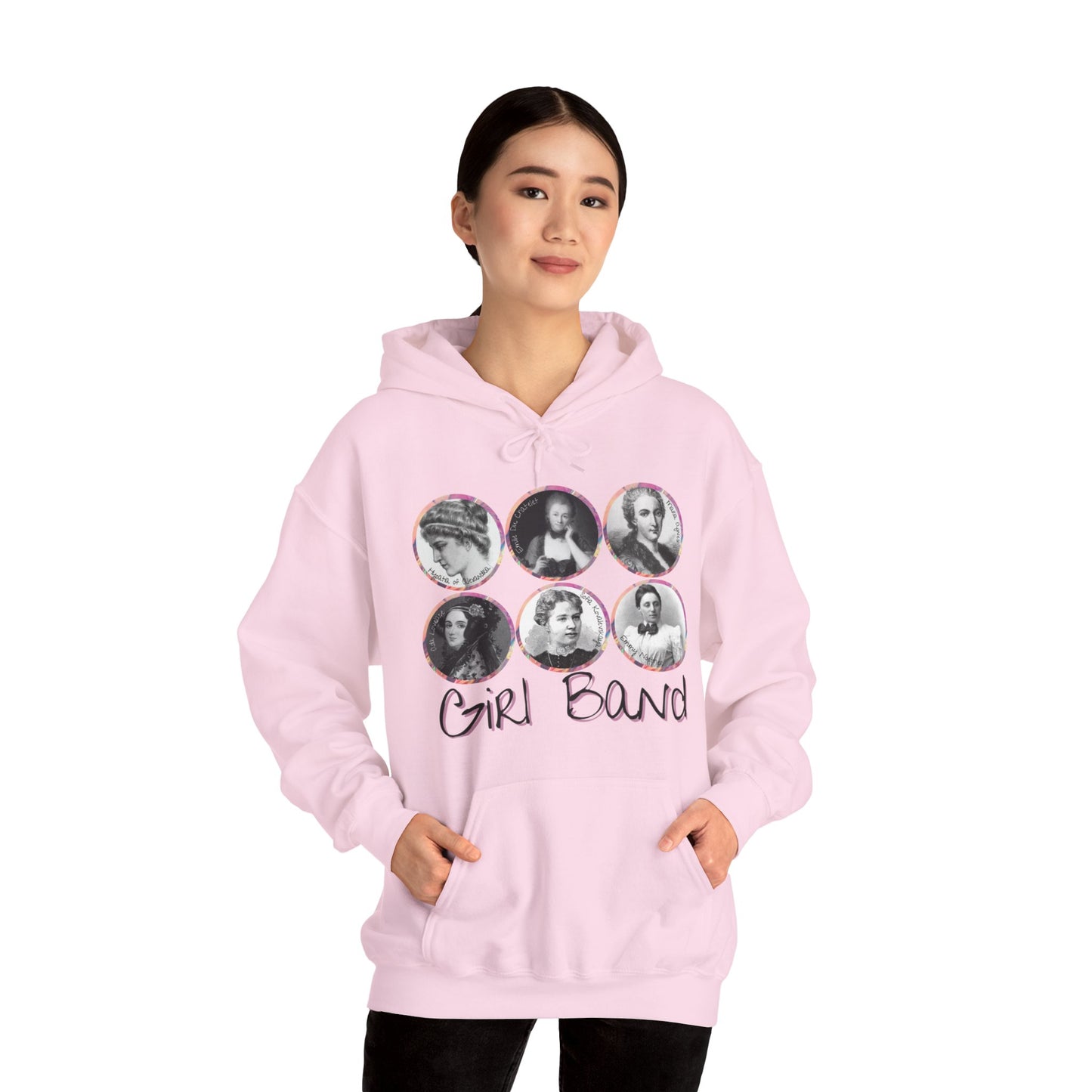 Girl Band - Famous Female Scientists Unisex Heavy Blend™ Hooded Sweatshirt