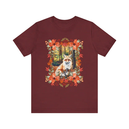 Autumn Fox Unisex Jersey Short Sleeve Tee