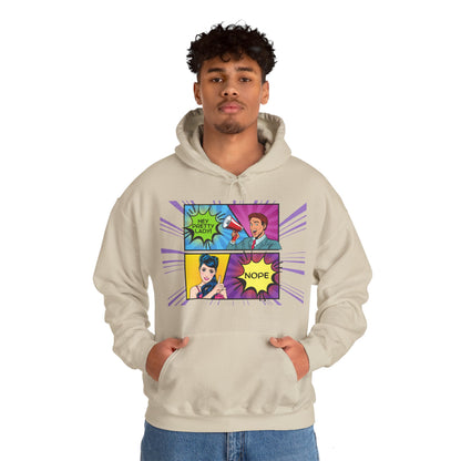 Nope 1 - Pop Art Unisex Heavy Blend™ Hooded Sweatshirt