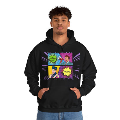 Nope 1 - Pop Art Unisex Heavy Blend™ Hooded Sweatshirt