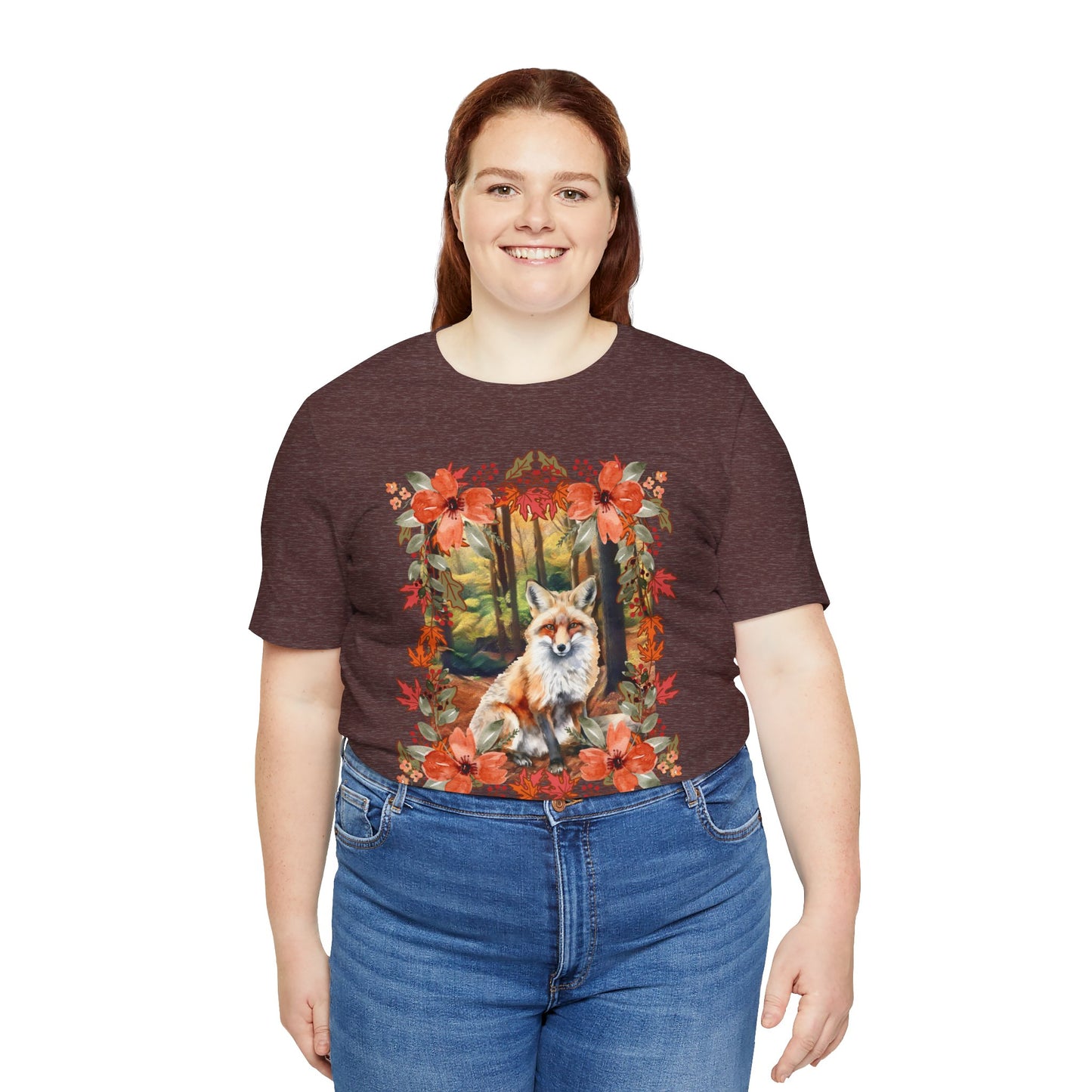 Autumn Fox Unisex Jersey Short Sleeve Tee