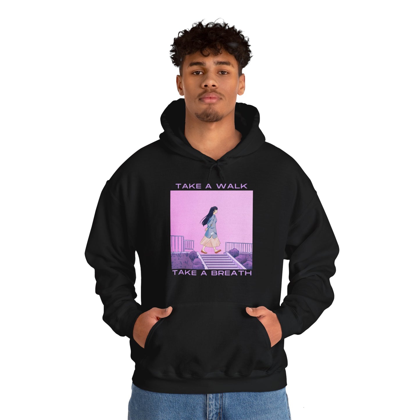 Take A Walk, Take A Breath Unisex Heavy Blend™ Hooded Sweatshirt