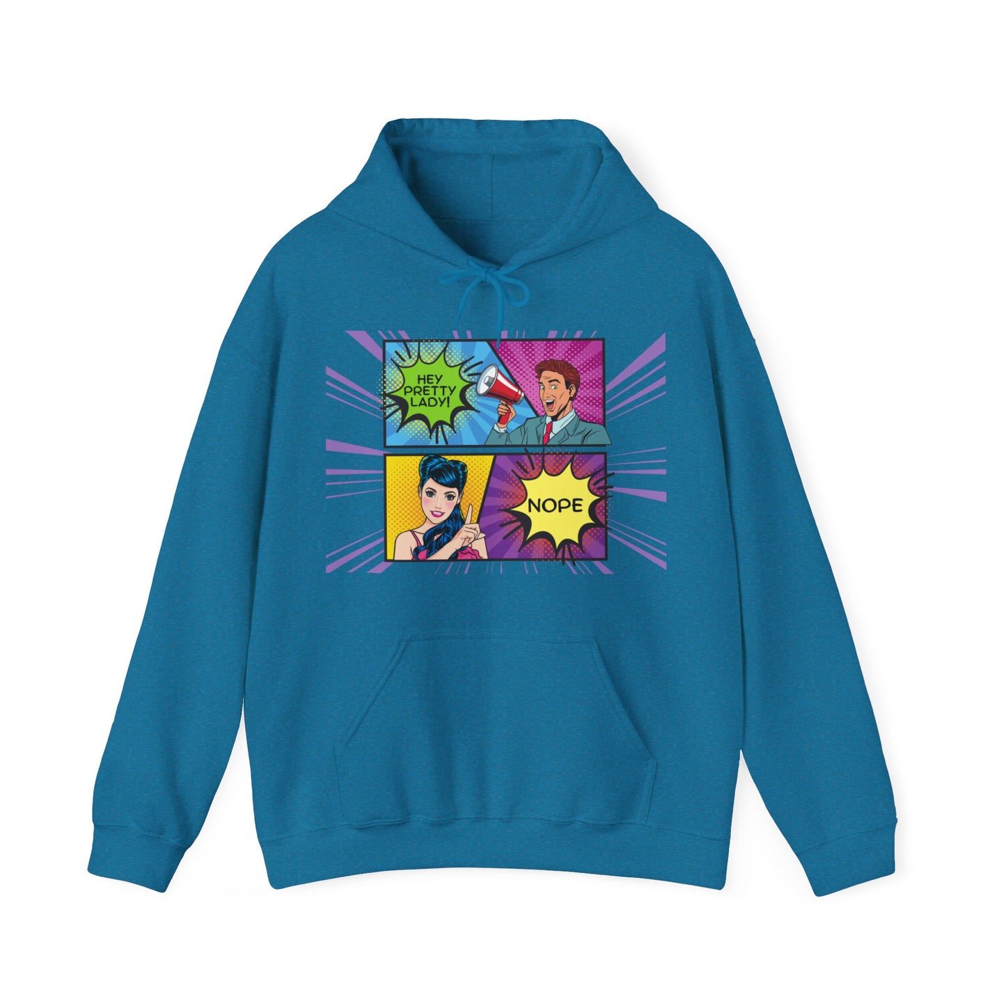 Nope 1 - Pop Art Unisex Heavy Blend™ Hooded Sweatshirt