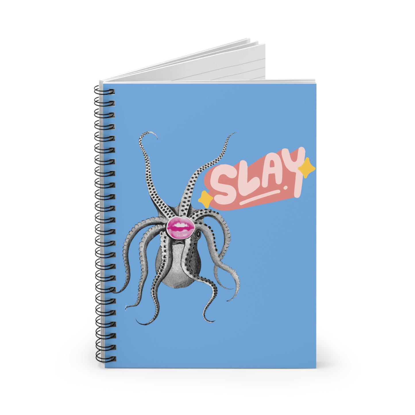 Cephalopod Slay Spiral Notebook - Ruled Line